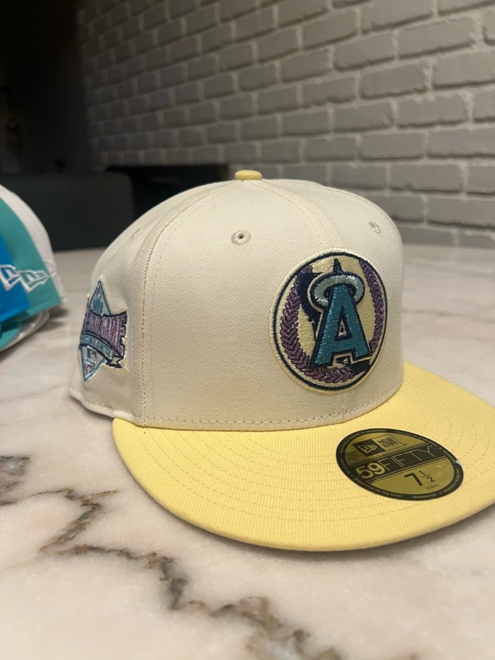 New Era, Cream and Yellow Anaheim Angels Cap